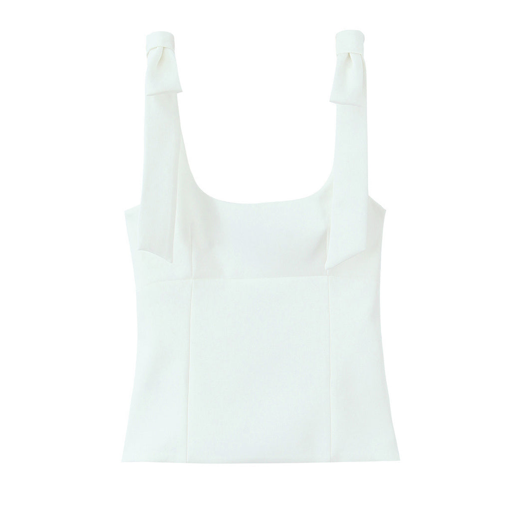 Sexy bow tie strap camisole top