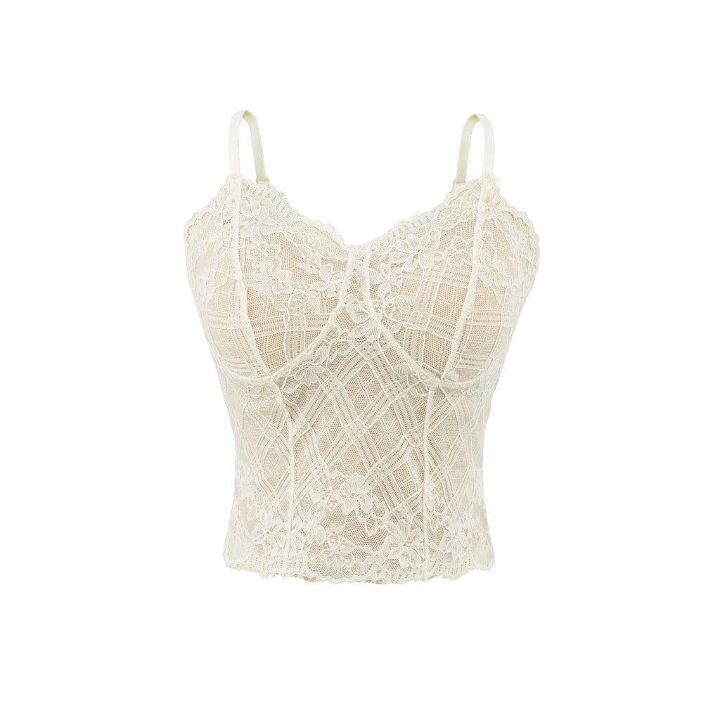 Top Lencero de Encaje con Tirantes