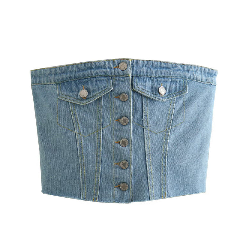 Sexy Backless Design Women's Tube Top