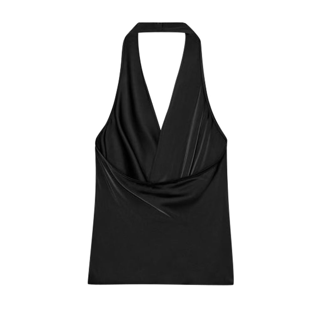 Blusa Halter Elegante sin Mangas