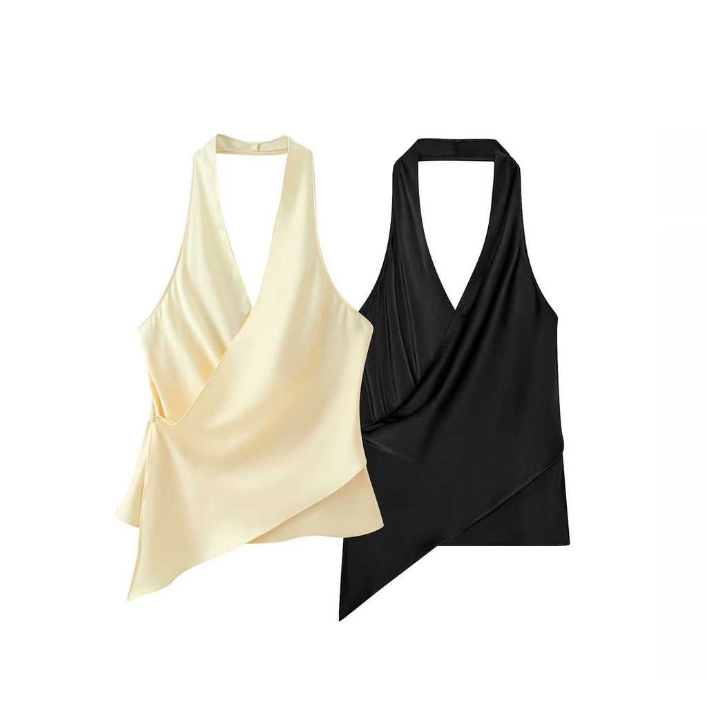 Blusa Halter Elegante sin Mangas