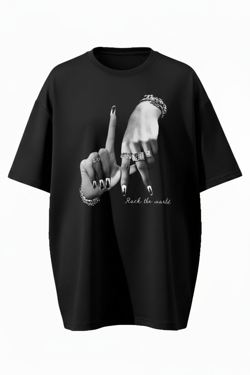 Camiseta de manga corta con cuello redondo para mujer