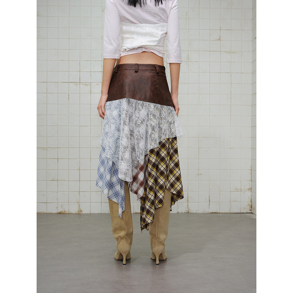 Lace Mini Skirt Women's Unique Design A-Line Skirt