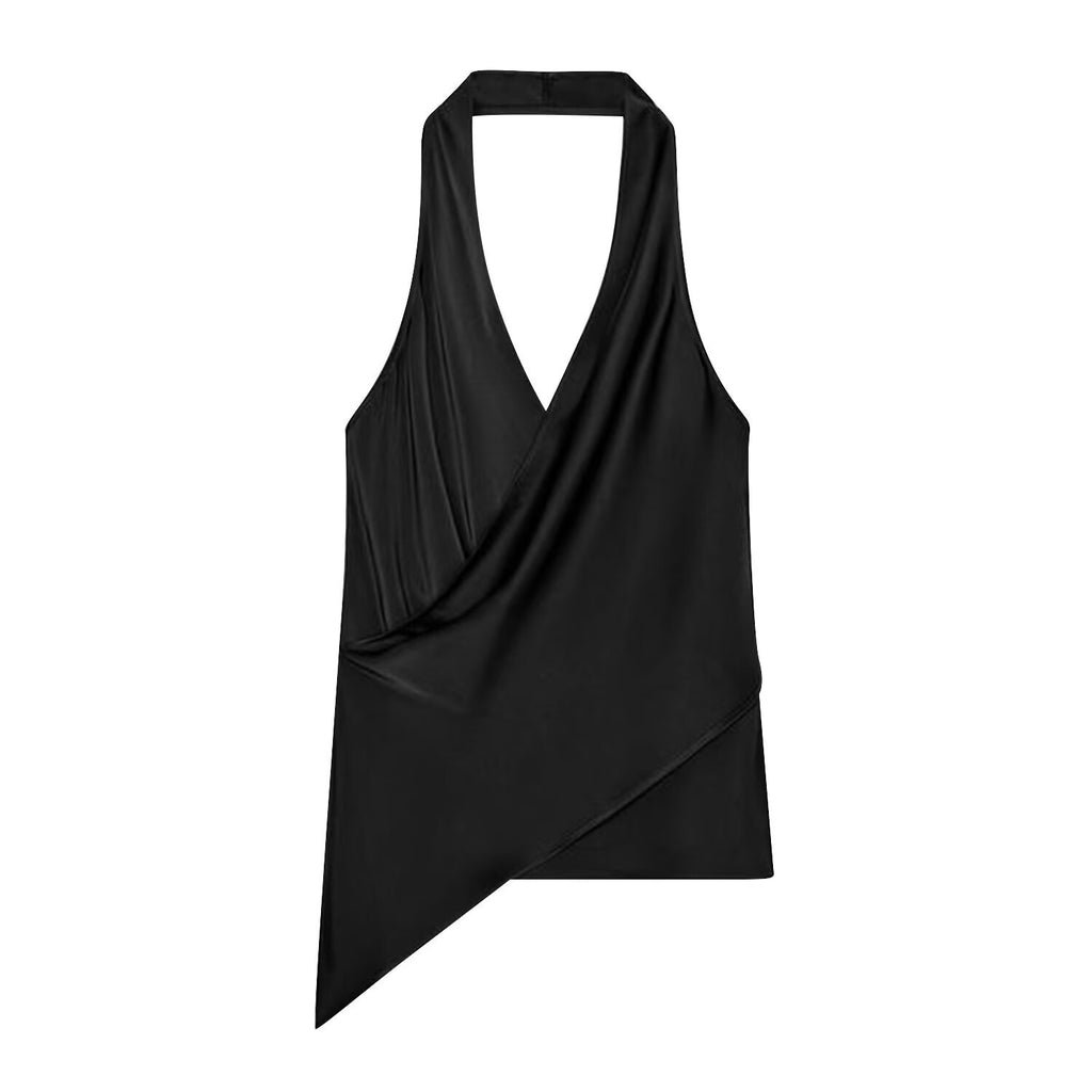 Blusa Halter Elegante sin Mangas