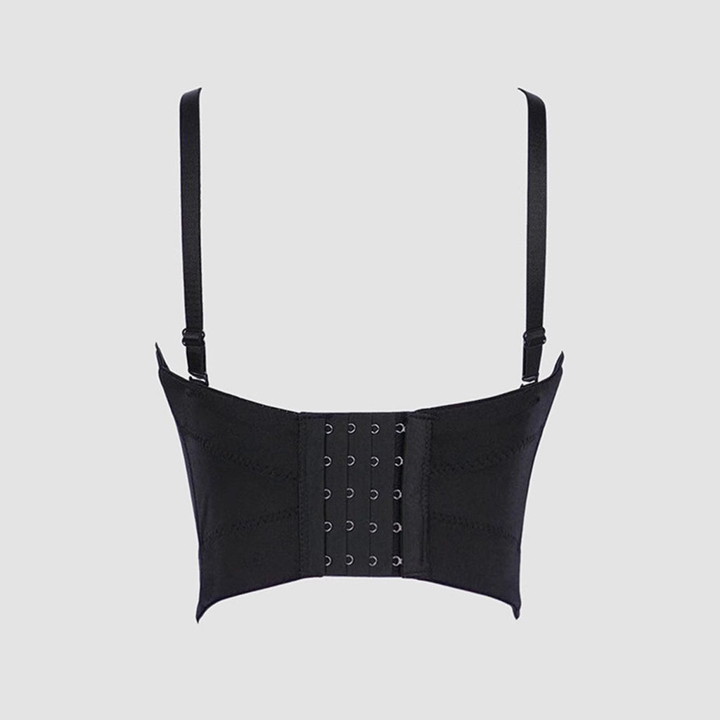 Outerwear High-Grade Unique Design Sexy Rhinestone Boned Bralette Small