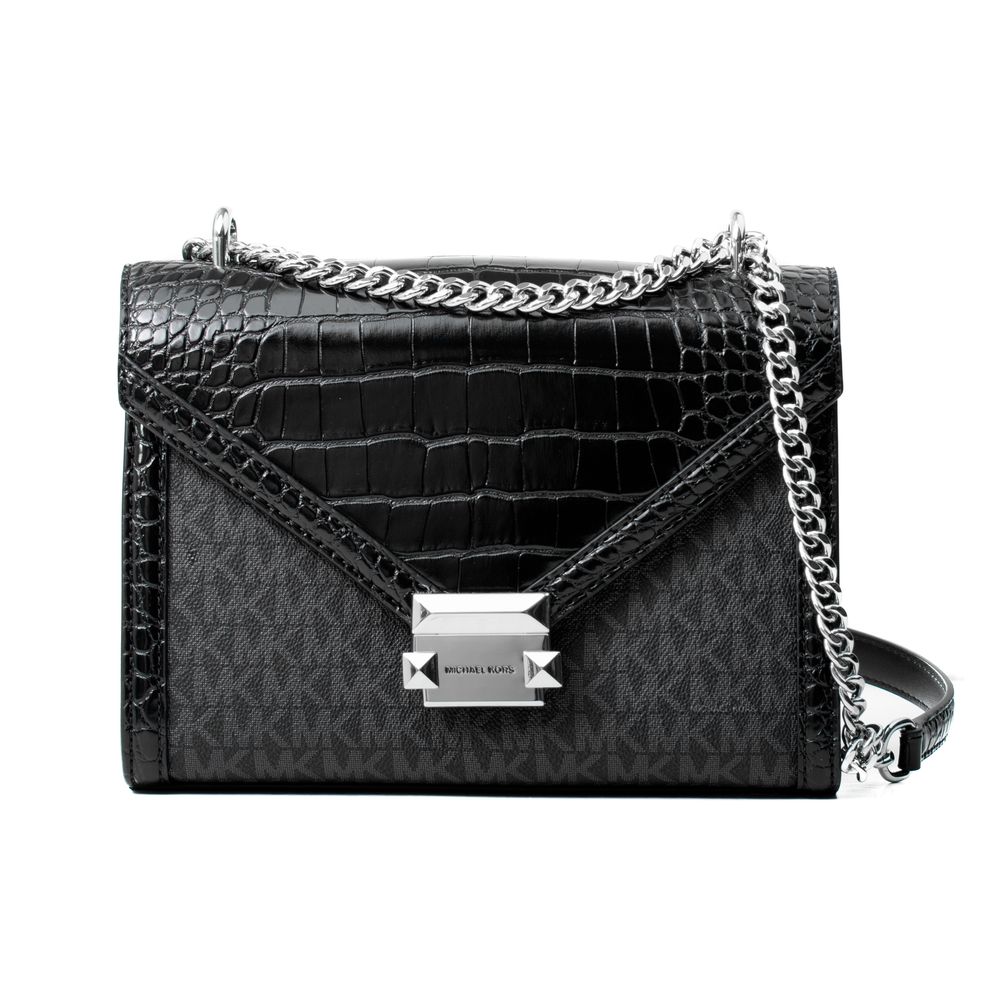 Black Canvas Crossbody Bag