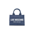 Blue Cotton Handbag
