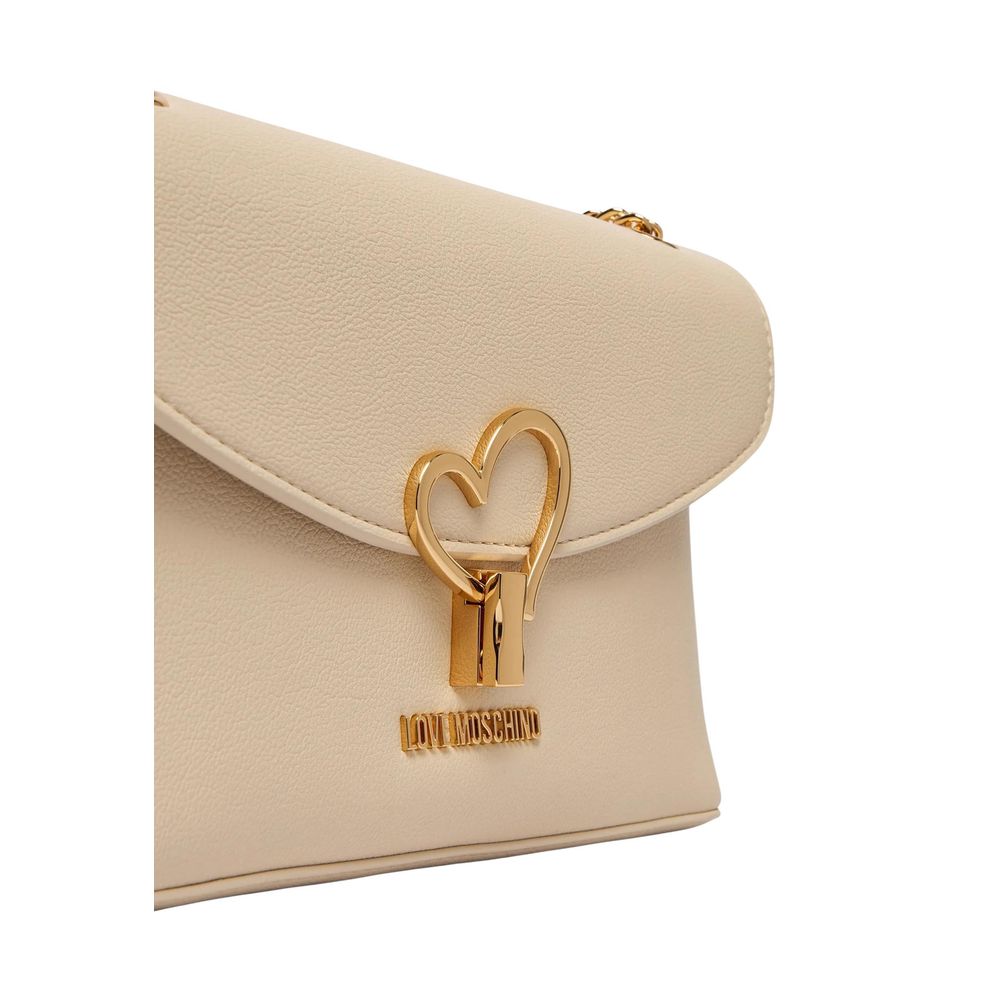 Beige Polyethylene Handbag