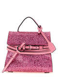 Love Moschino bolso de mano purpurina rosa