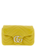 Bicolor Lamb Leather Shoulder Bag