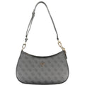 Black Polyurethane Women Handbag
