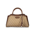 Beige Polyurethane Women's Bag