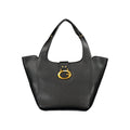 Black Polyurethane Women's Bag