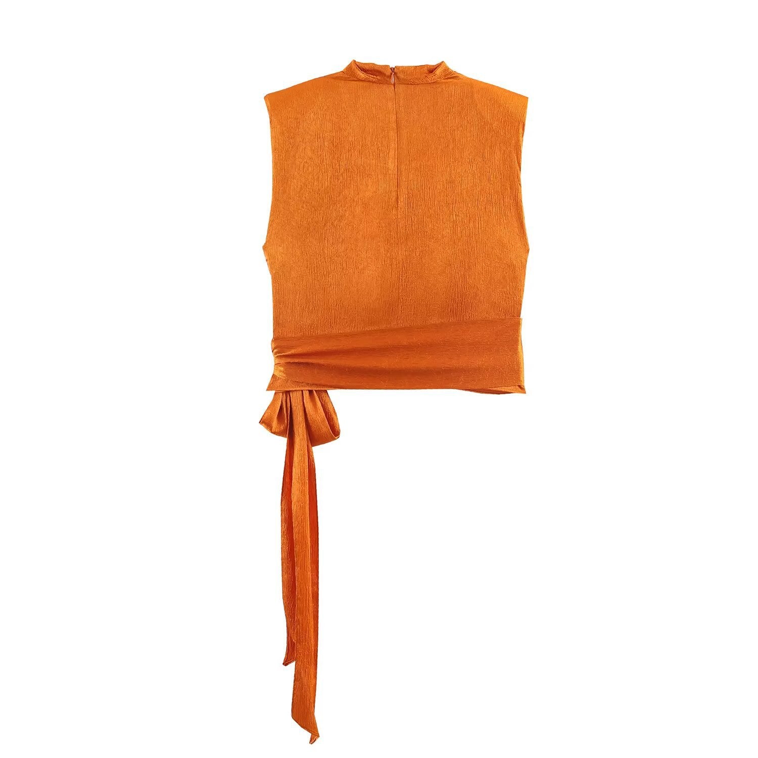 Silk texture bow decoration T-shirt top