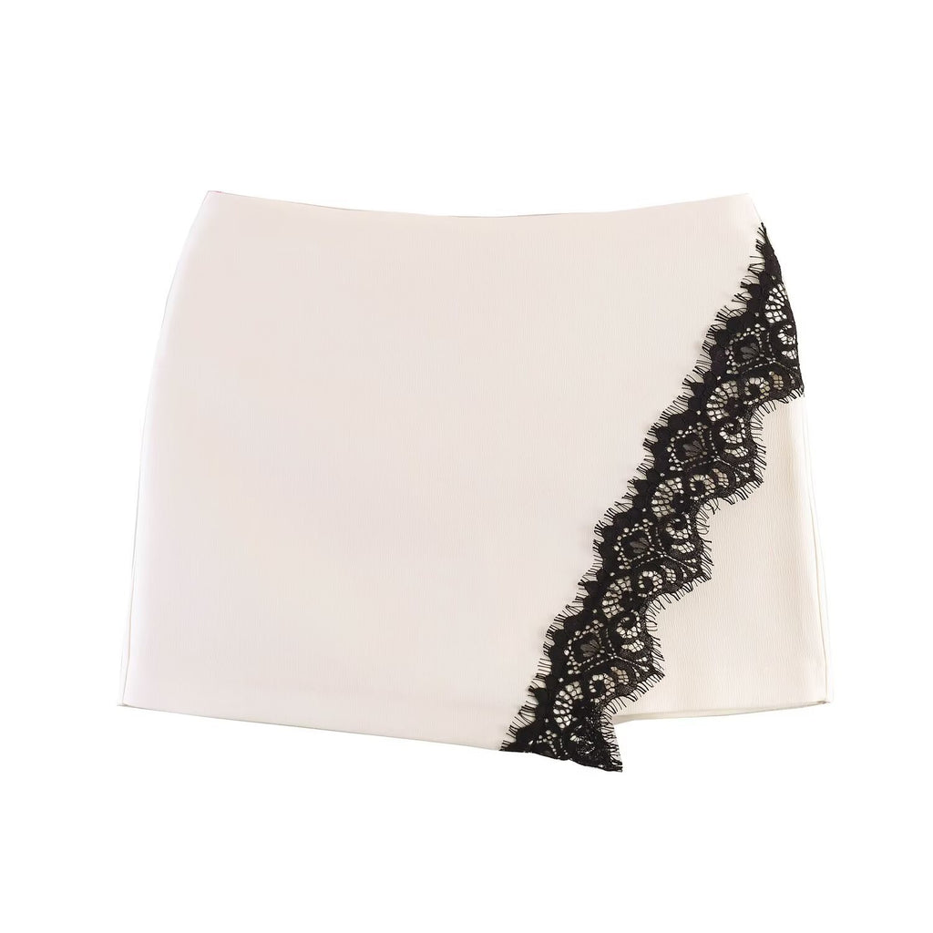 Falda Pantalón corto con encaje