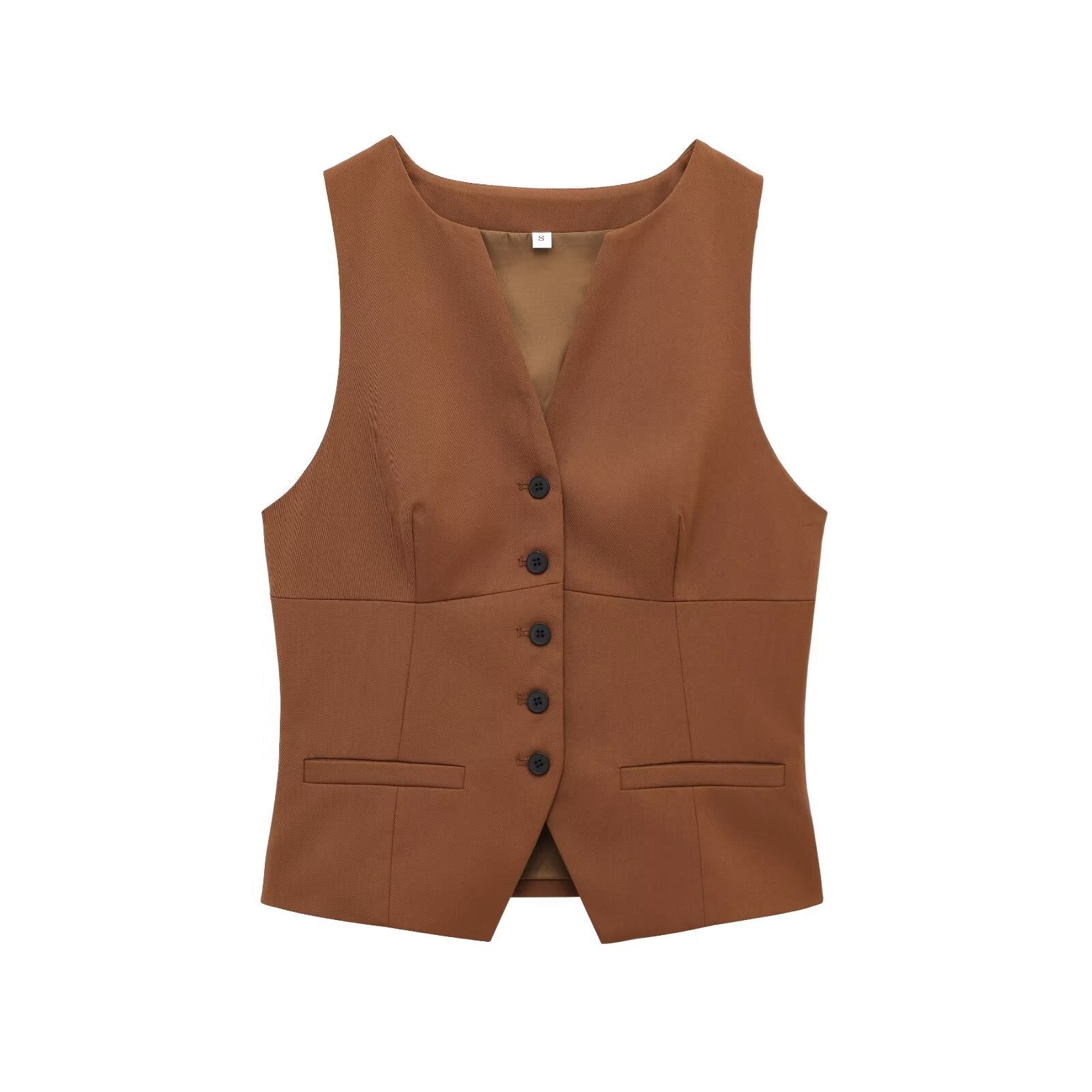 Women's Style One-Sided Pocket Vest Mini Skirt Set