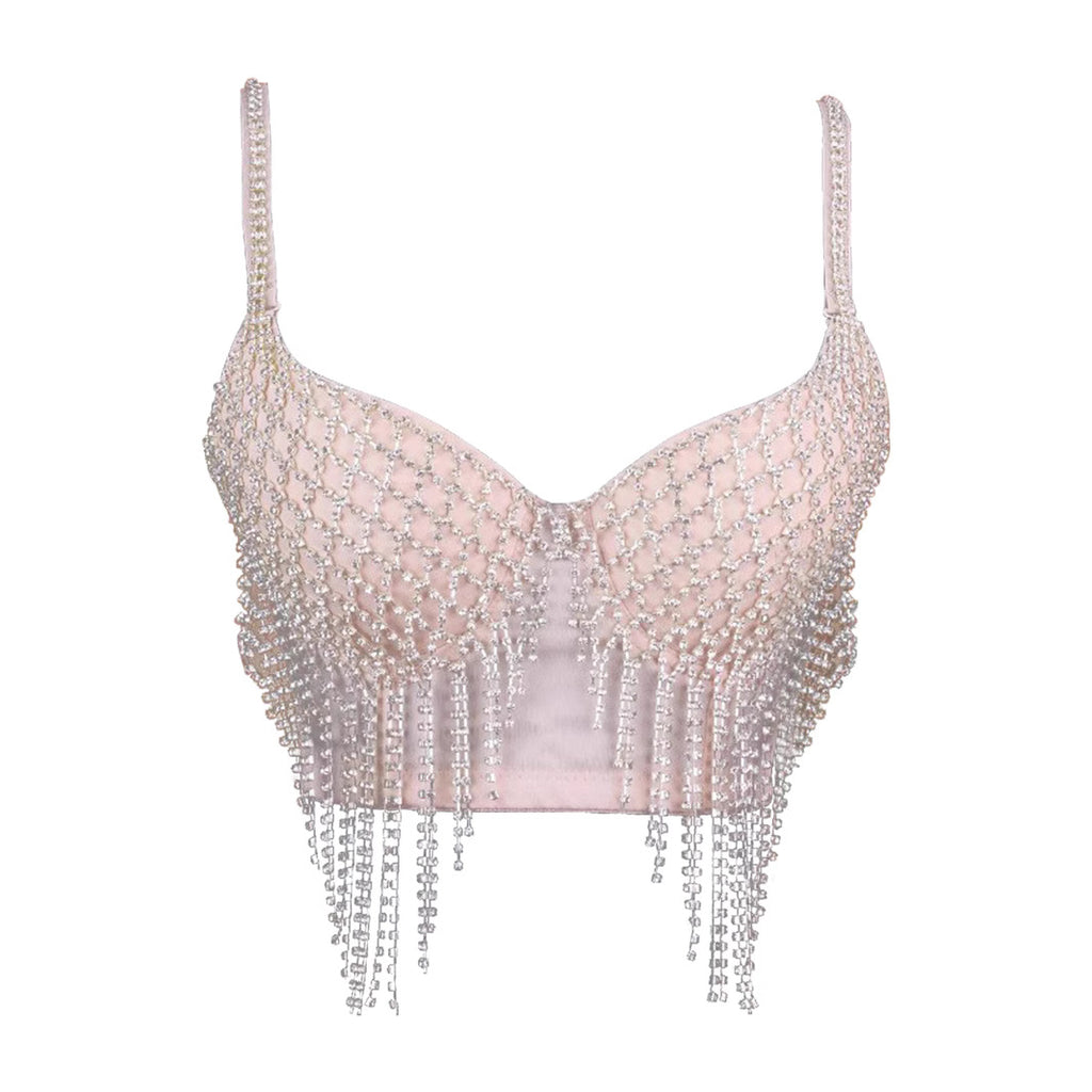 Sweet and Pure Desire Backless Top for Nightclub