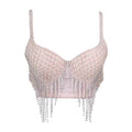 Sweet and Pure Desire Backless Top for Nightclub