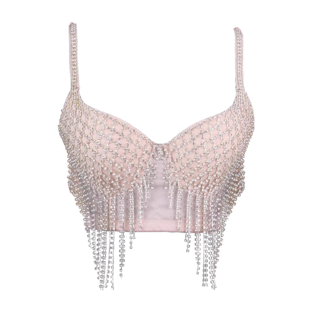 Sweet and Pure Desire Backless Top for Nightclub