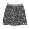 Sparkling A-line hip elastic high waisted short skirt