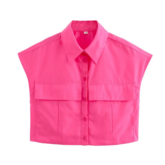 Camisa corta sin mangas