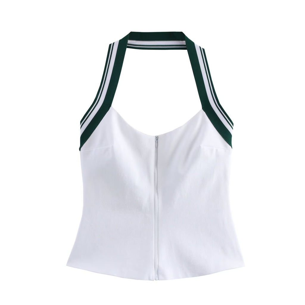 Hanging neck suspender suspender top for women