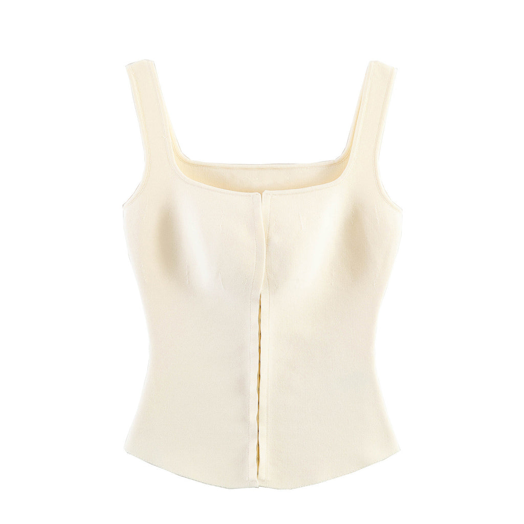 Top Básico de Tirantes Cuello Recto para Mujer