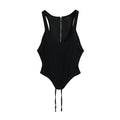 Top de chaleco para mujer con cintura ceñida