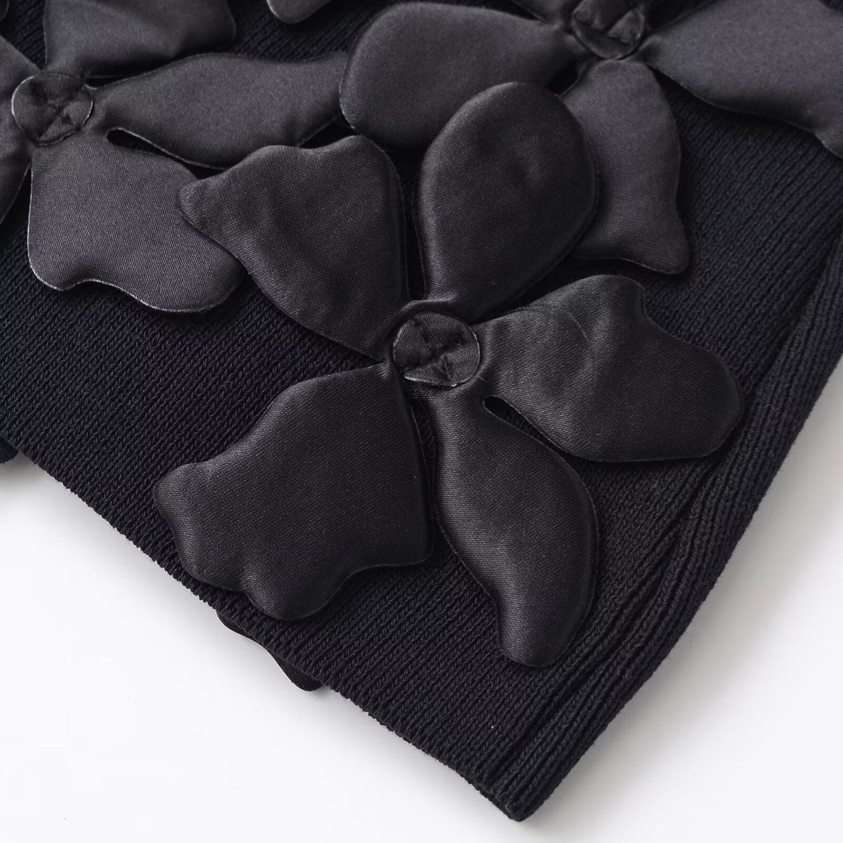 Mini Falda Recta Punto Tejido Floral Poliéster Casual Mujer