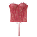 Top Corsé de Encaje Elegante para Mujer