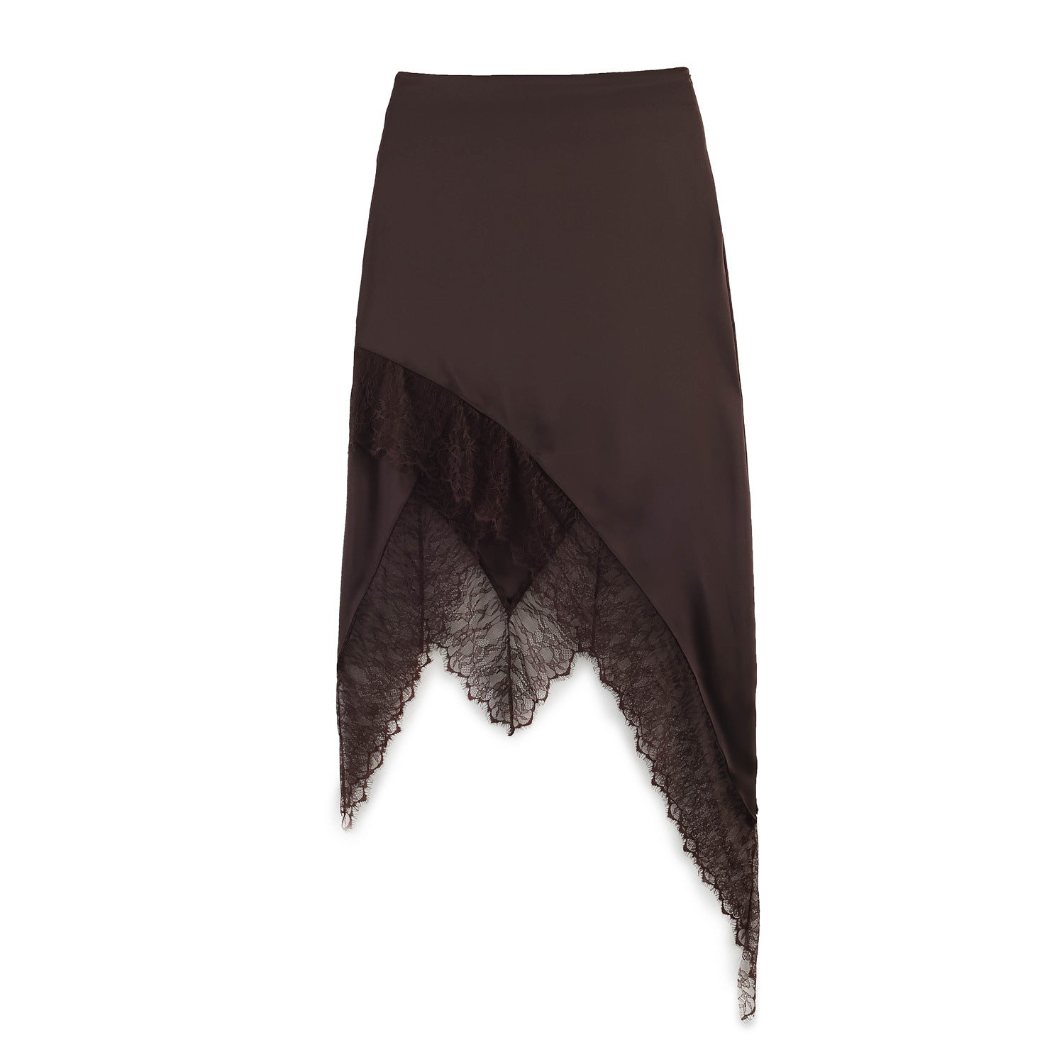 Falda Midi con Encaje elegante