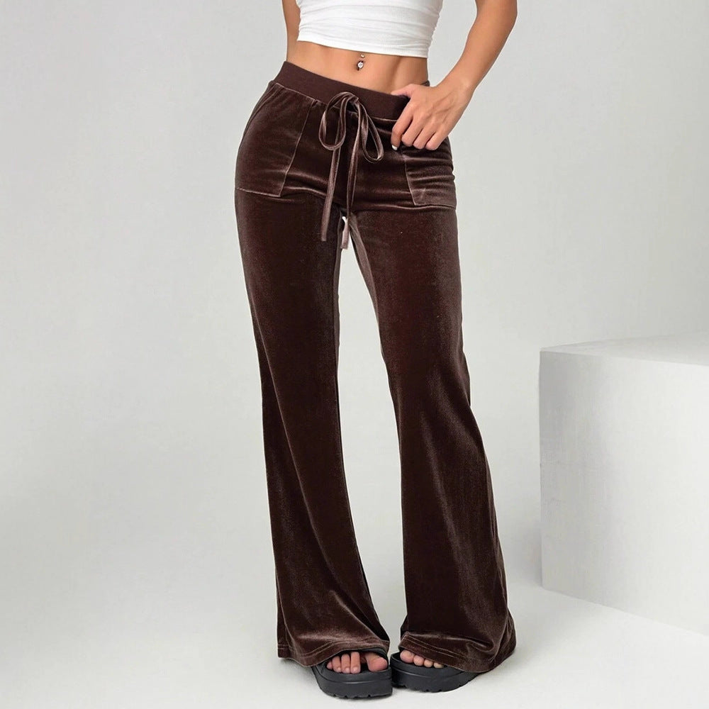 Women's micro flared pants, long pants