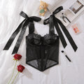 Mesh fishbone corset pure desire for external wear slim fit tight fitting square neck long sleeved low cut top
