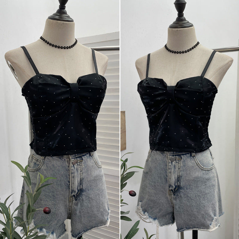 Topless strapless sleeveless top with a beautiful back