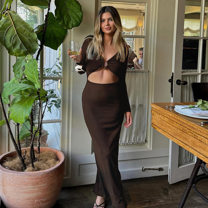 Sleeve Top and High Waist Pencil Skirt  Set Women's Clothing