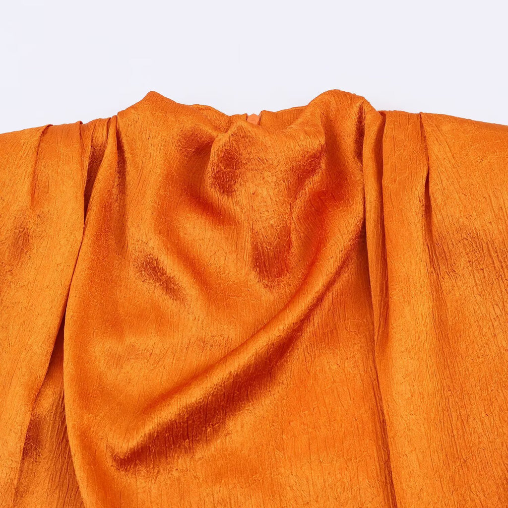 Silk texture bow decoration T-shirt top
