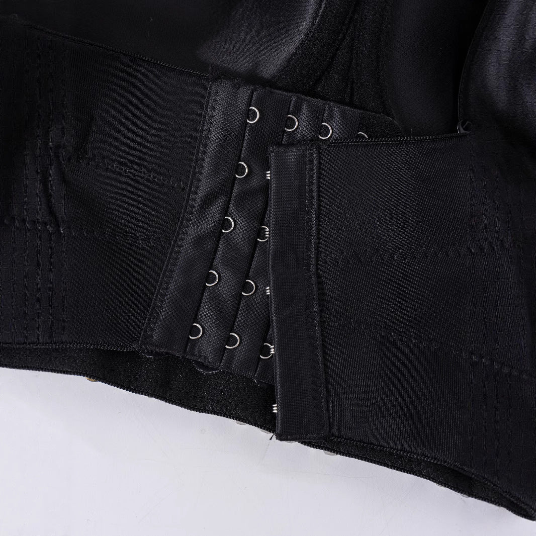Rhinestone Embellishment and Fishbone Strapless Backless One-Piece Outerwear