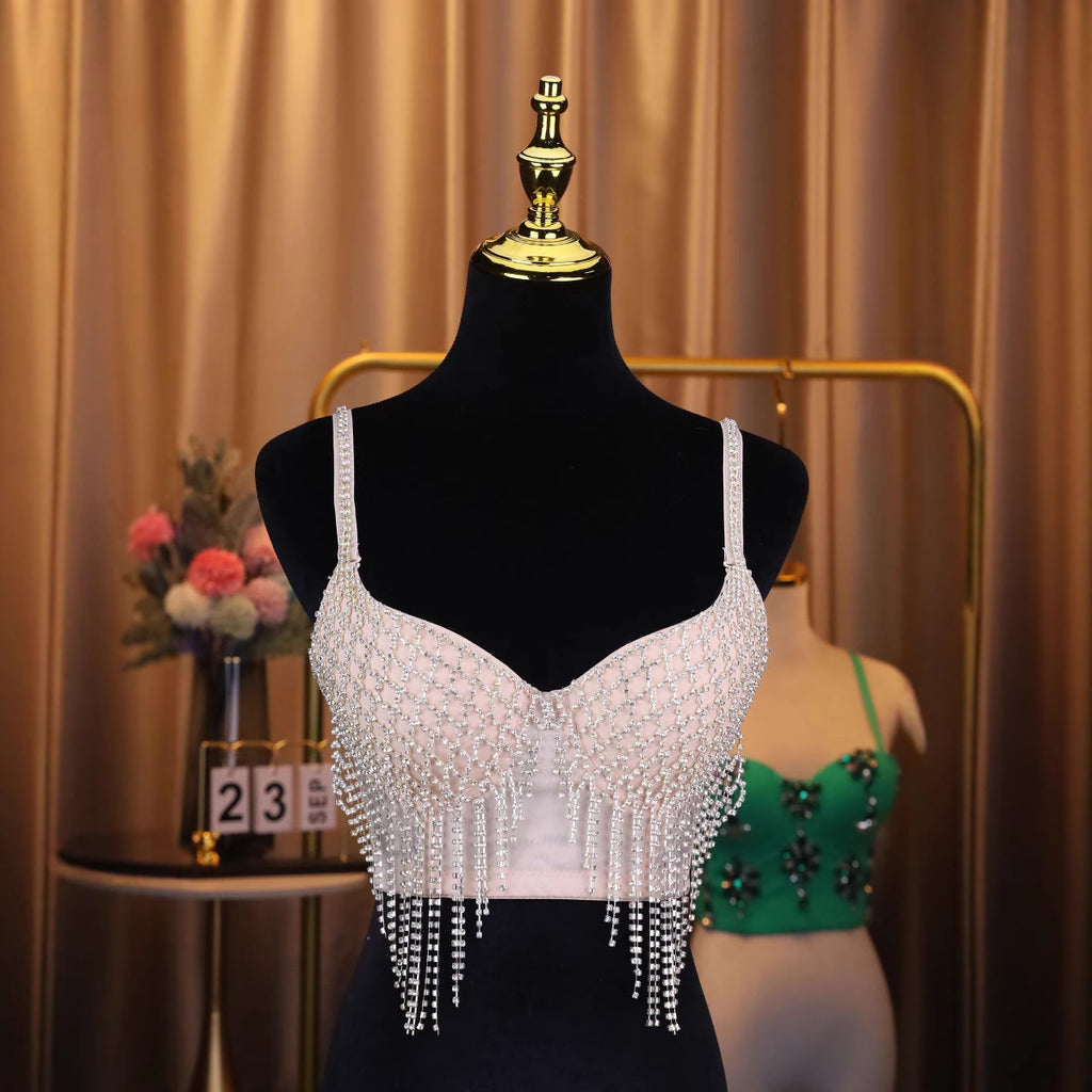 Sweet and Pure Desire Backless Top for Nightclub
