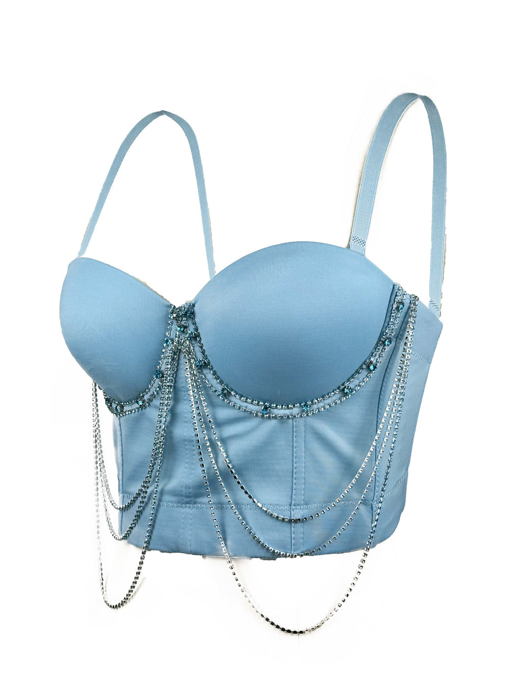 Top Corsé Bustier Cadenas Strapless Moldeador Mujer
