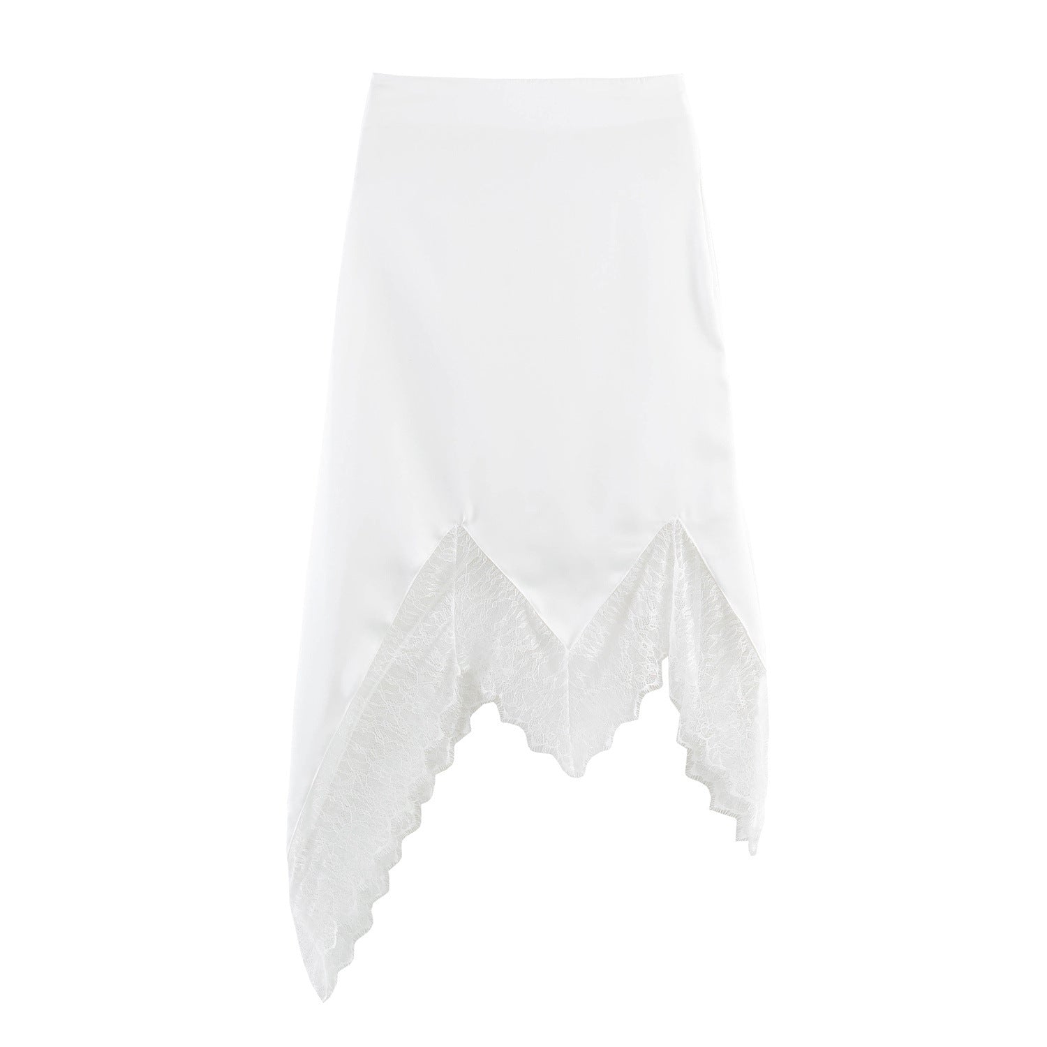 Falda Midi con Encaje elegante