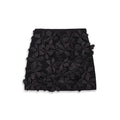 Mini Falda Recta Punto Tejido Floral Poliéster Casual Mujer