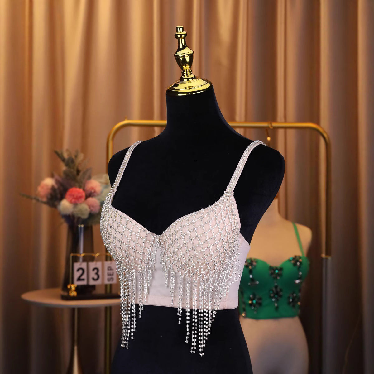 Sweet and Pure Desire Backless Top for Nightclub