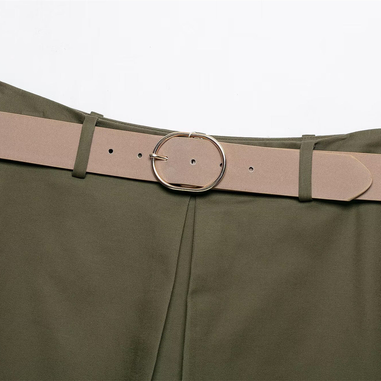 Falda pantalón con cinturón