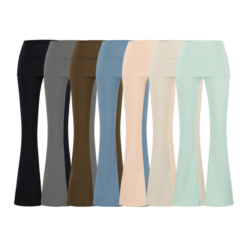 Pantalón Largo Ligero Pierna Ancha Viscosa Elastano Streetwear Casual Mujer