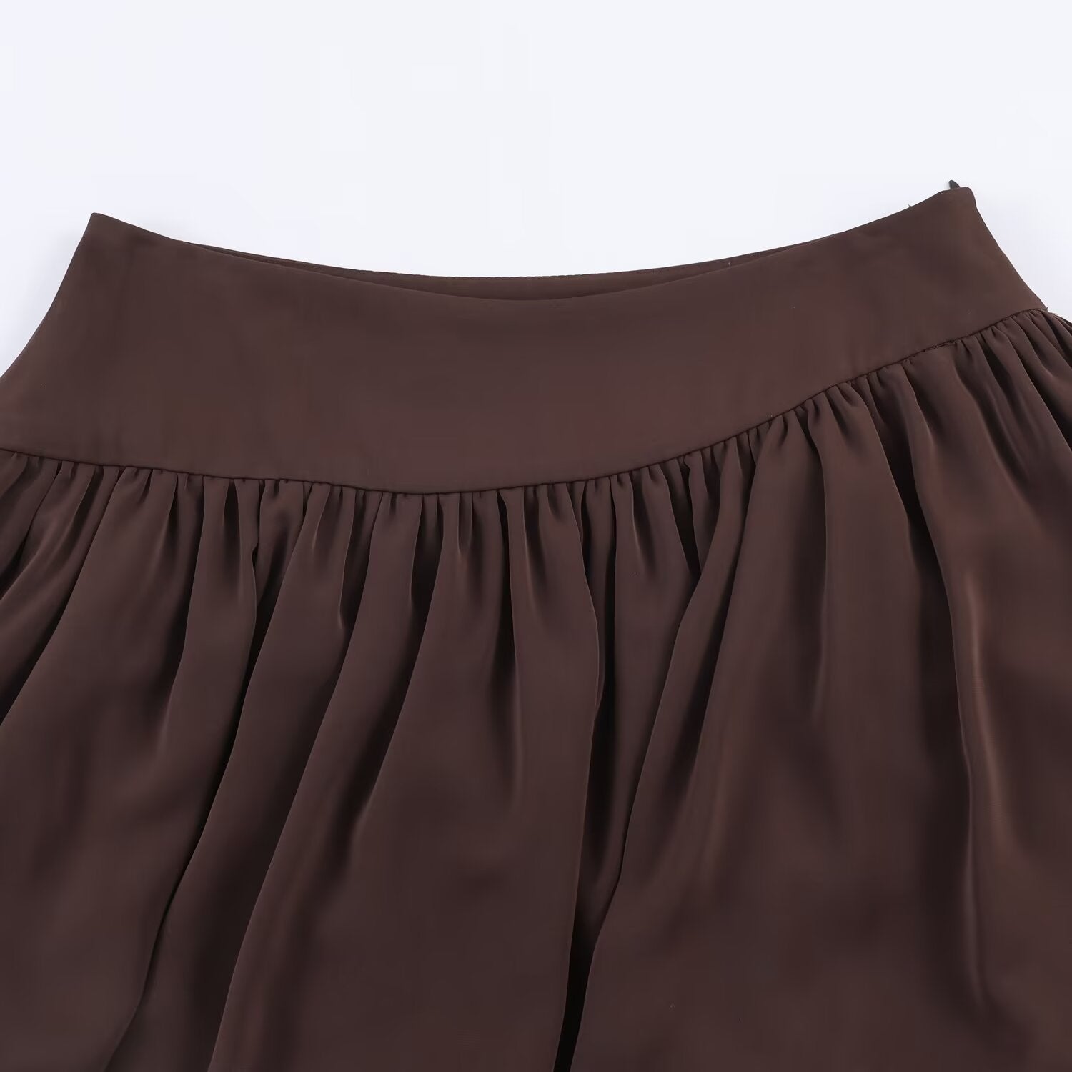 Spicy girl loose pleated fluffy mini skirt