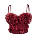 Top Corsé con flores estilo francés