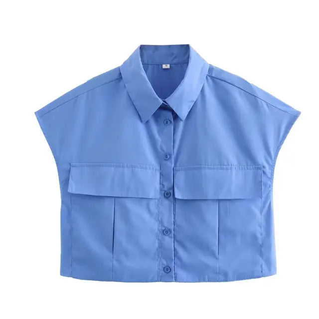 Camisa corta sin mangas