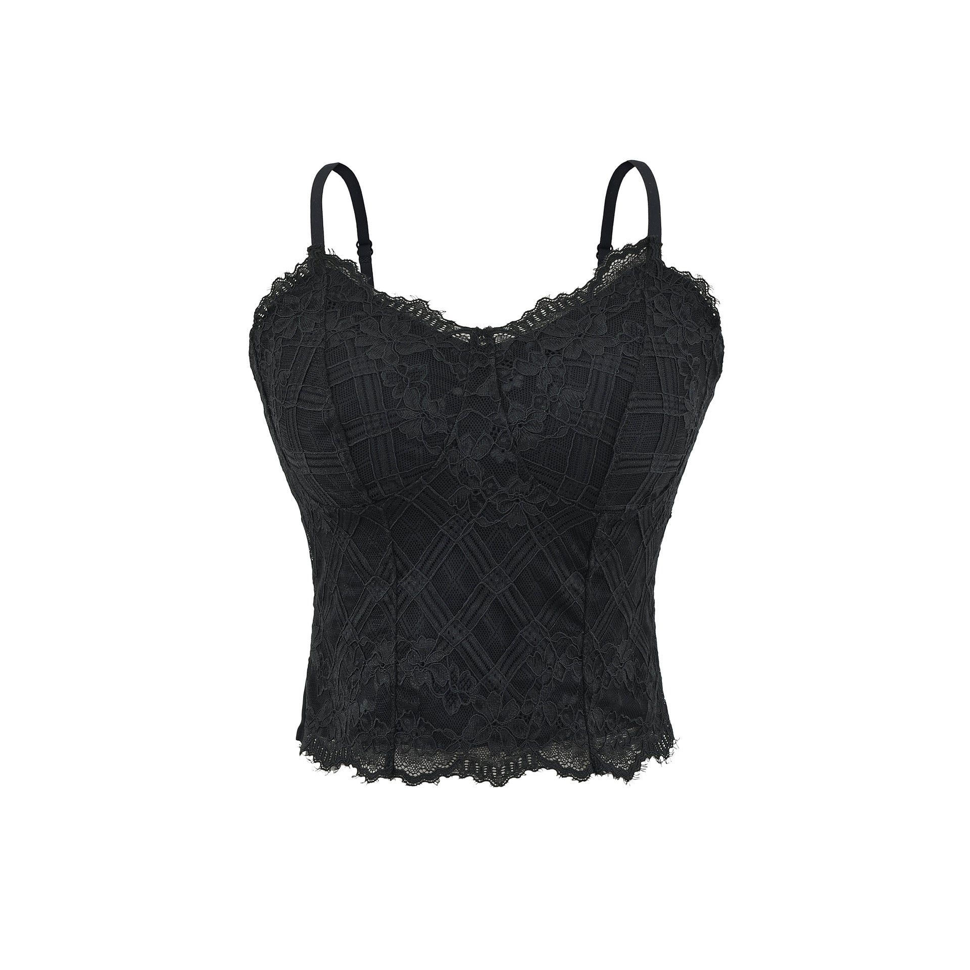 Top Lencero de Encaje con Tirantes