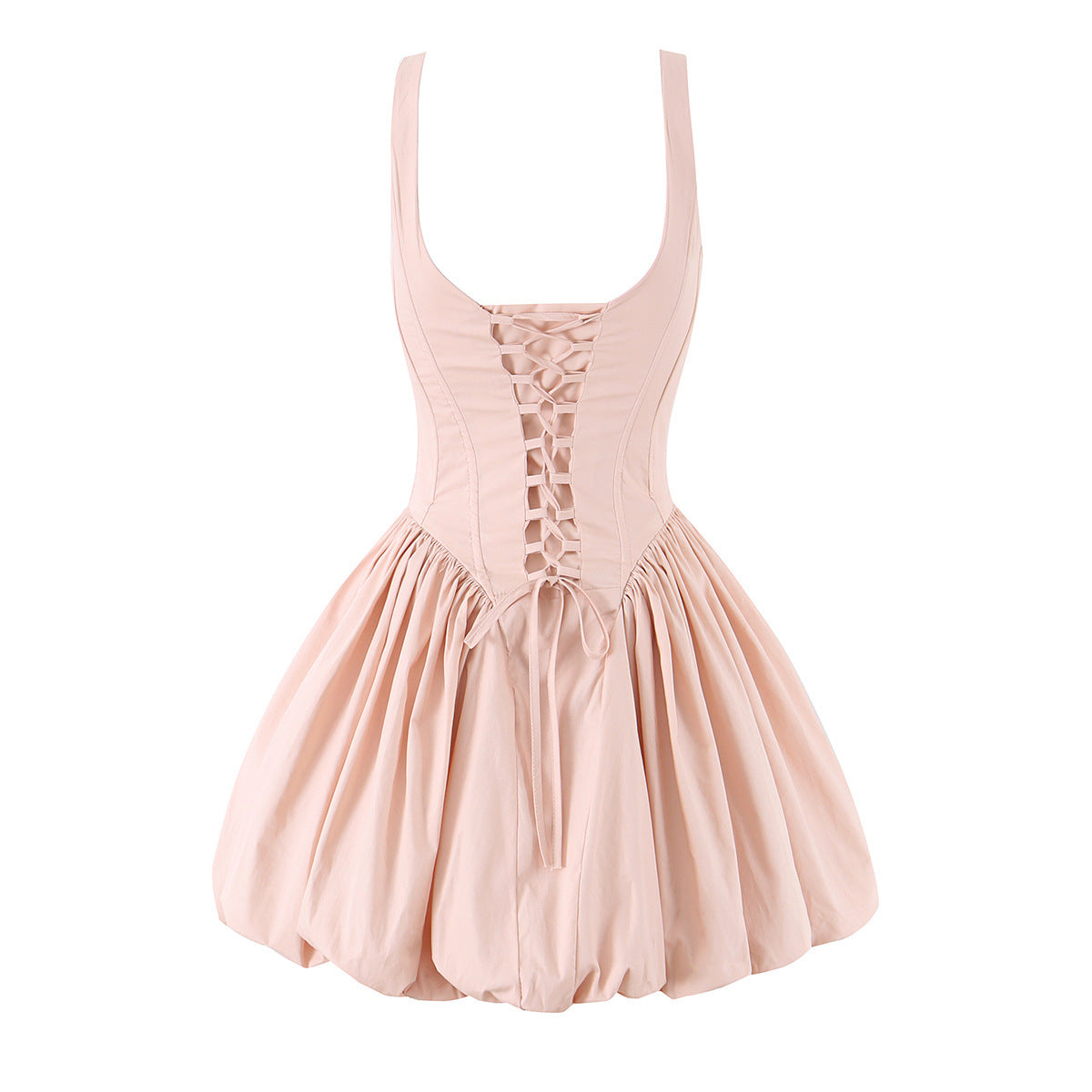 Vestido sin mangas adelgazante para mujer, vestido de cumpleaños estilo princesa con vuelo, vestido corto que ajusta la cintura