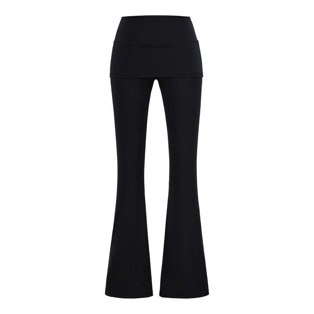 Pantalón Largo Ligero Pierna Ancha Viscosa Elastano Streetwear Casual Mujer